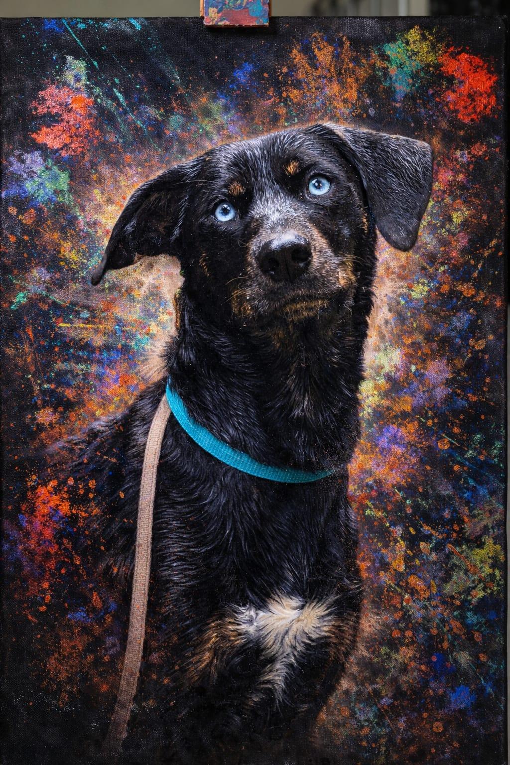 Acryl Hundeportrait